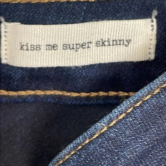 Jessica Simpson Kiss Me Super Skinny Jeans Dark Wash Denim 27 - Picture 12 of 16